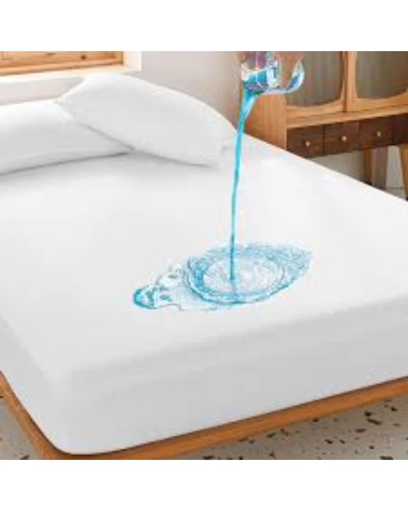 WATERPROOF MATTRESS COVER FOR KING SIZE BED (WHITE)
