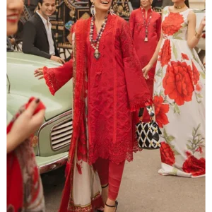 MUSHQ EMBROIDERED CHIKANKARI LAWN 3 PIECE MSL04-22(UNSTITCHED)