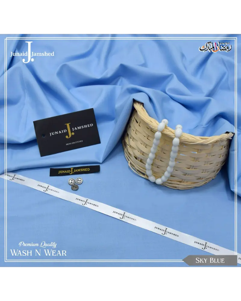 J. JUNAID JAMSHED WASH N WEAR EID COLLECTION (SKY BLUE)