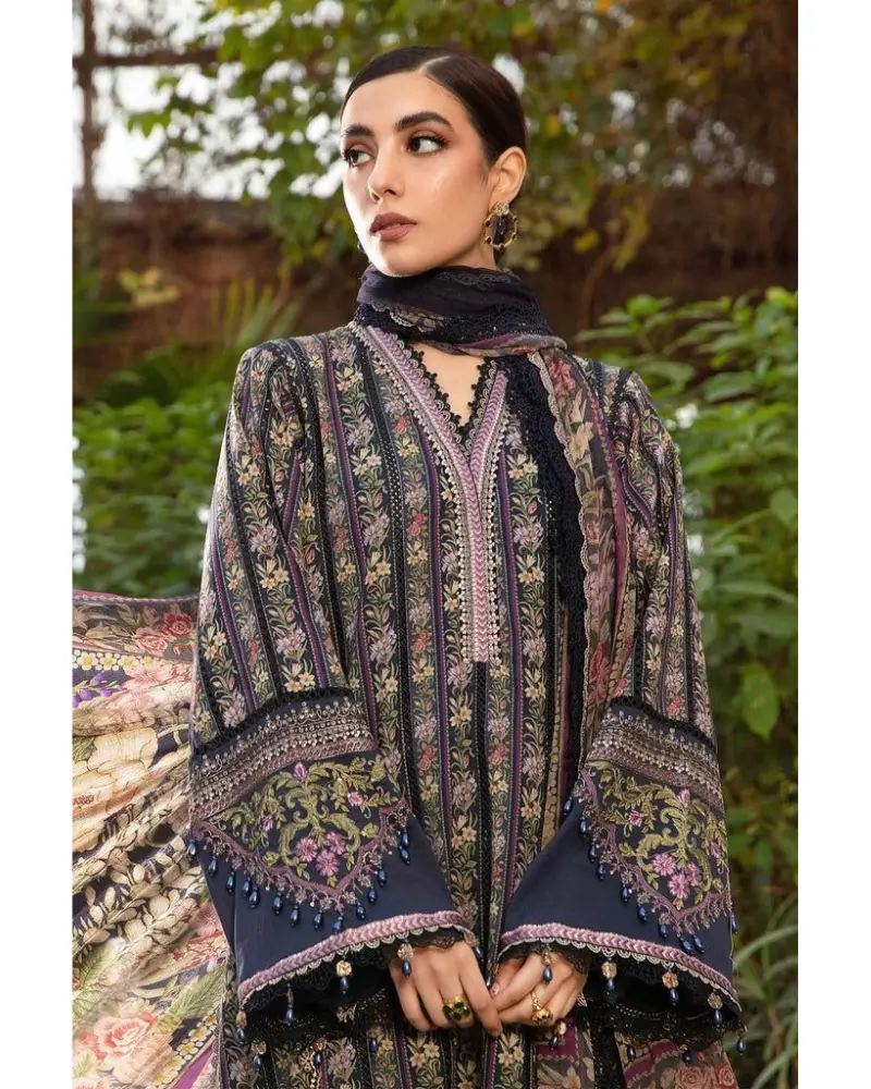 MARIA B. LAWN SUMMER COLLECTION RR-03 - Image 3