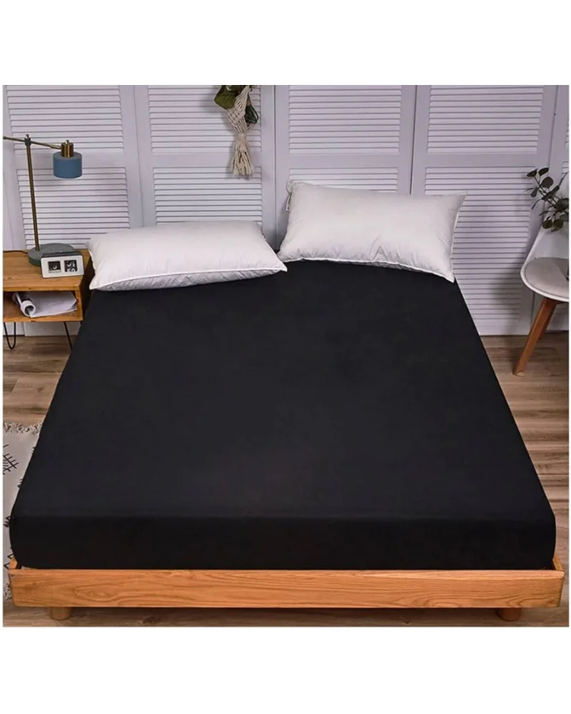 WATERPROOF MATTRESS COVER FOR KING SIZE BED (BLACK)