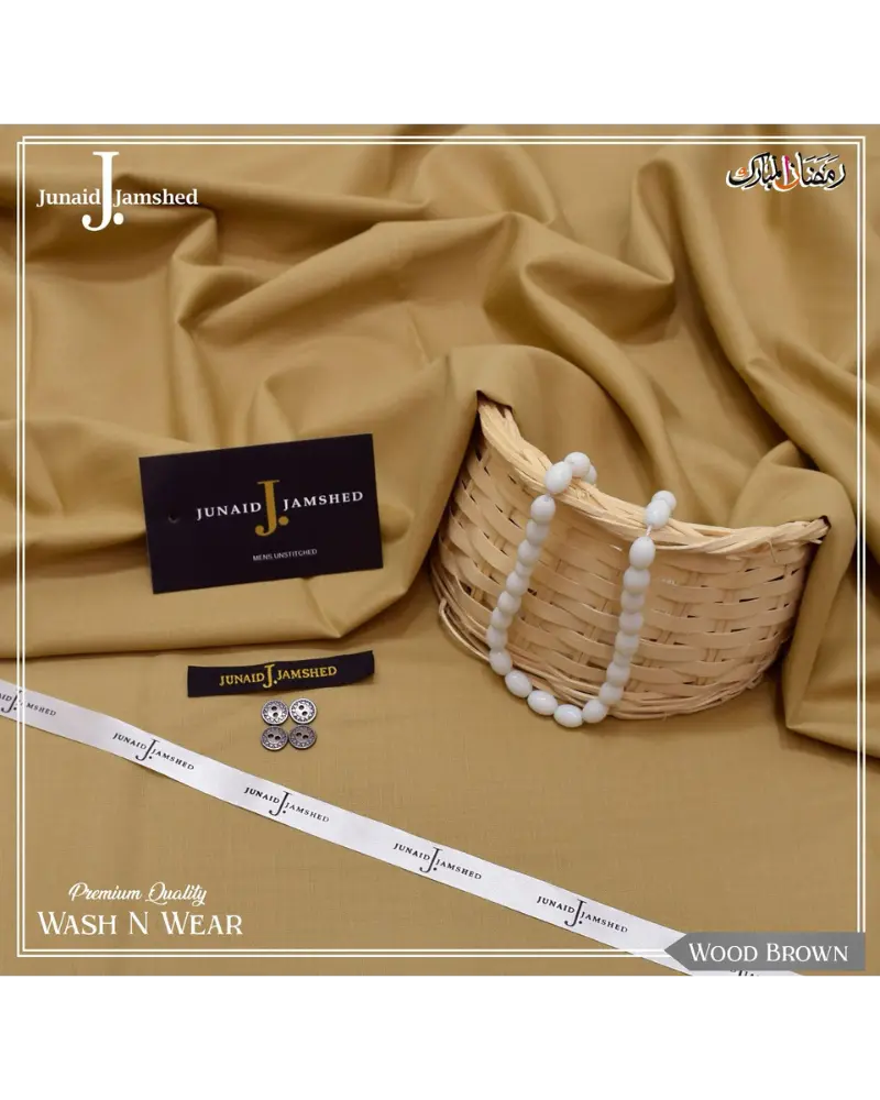 J. JUNAID JAMSHED WASH N WEAR EID COLLECTION (WOOD BROWN)