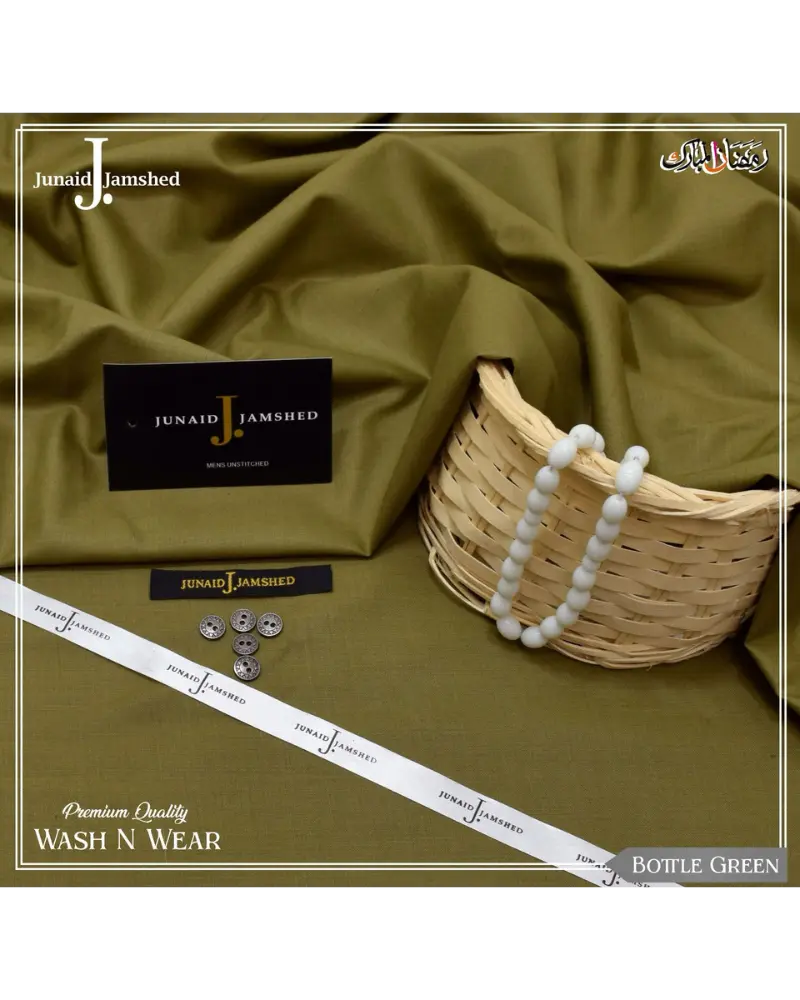 J. JUNAID JAMSHED WASH N WEAR EID COLLECTION (BOTTLE GREEN)
